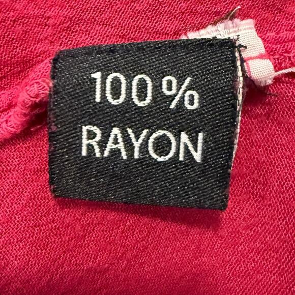 GreaterGood Scarlet Dragonfly Pink Megenta Tunic Top 4X Long Sleeve Embroidered - Picture 9 of 11